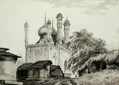 Una Moschea a Gazipoor, c.1781 da William Hodges